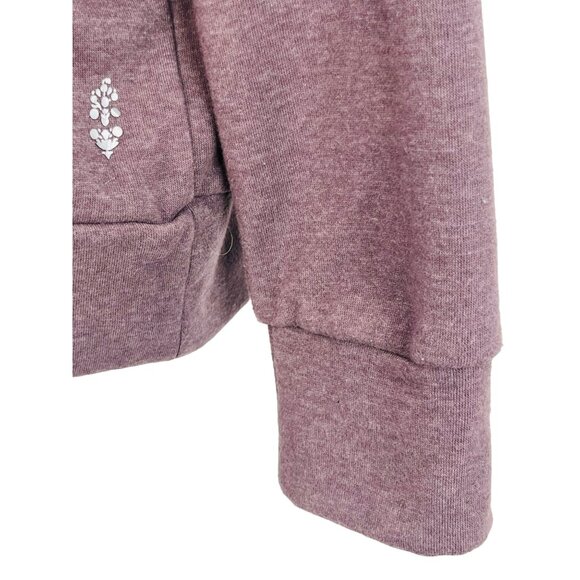 Free People Movement Cozy Purple Eggplant Casual Athleisurewear Pullover Hoodie - Picture 5 of 16